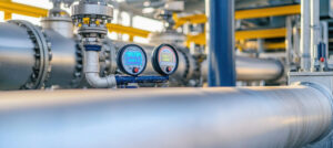 pressure-gauges-measuring-pressure-temperature-industrial-pipeline-system